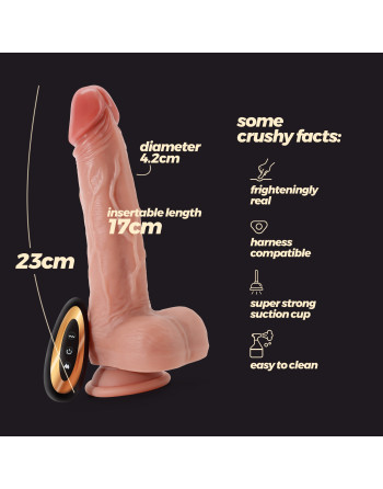 VIBRADOR DE SILICONA LIQUIDA INVIKTUS VIBE 9 CRUSHIOUS PIEL